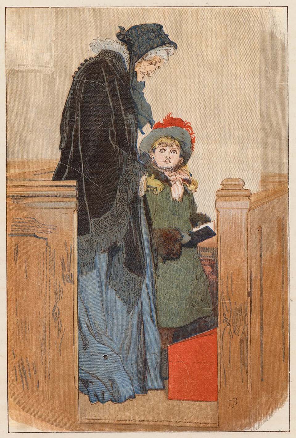 Maud stood by her Grandmamma's side