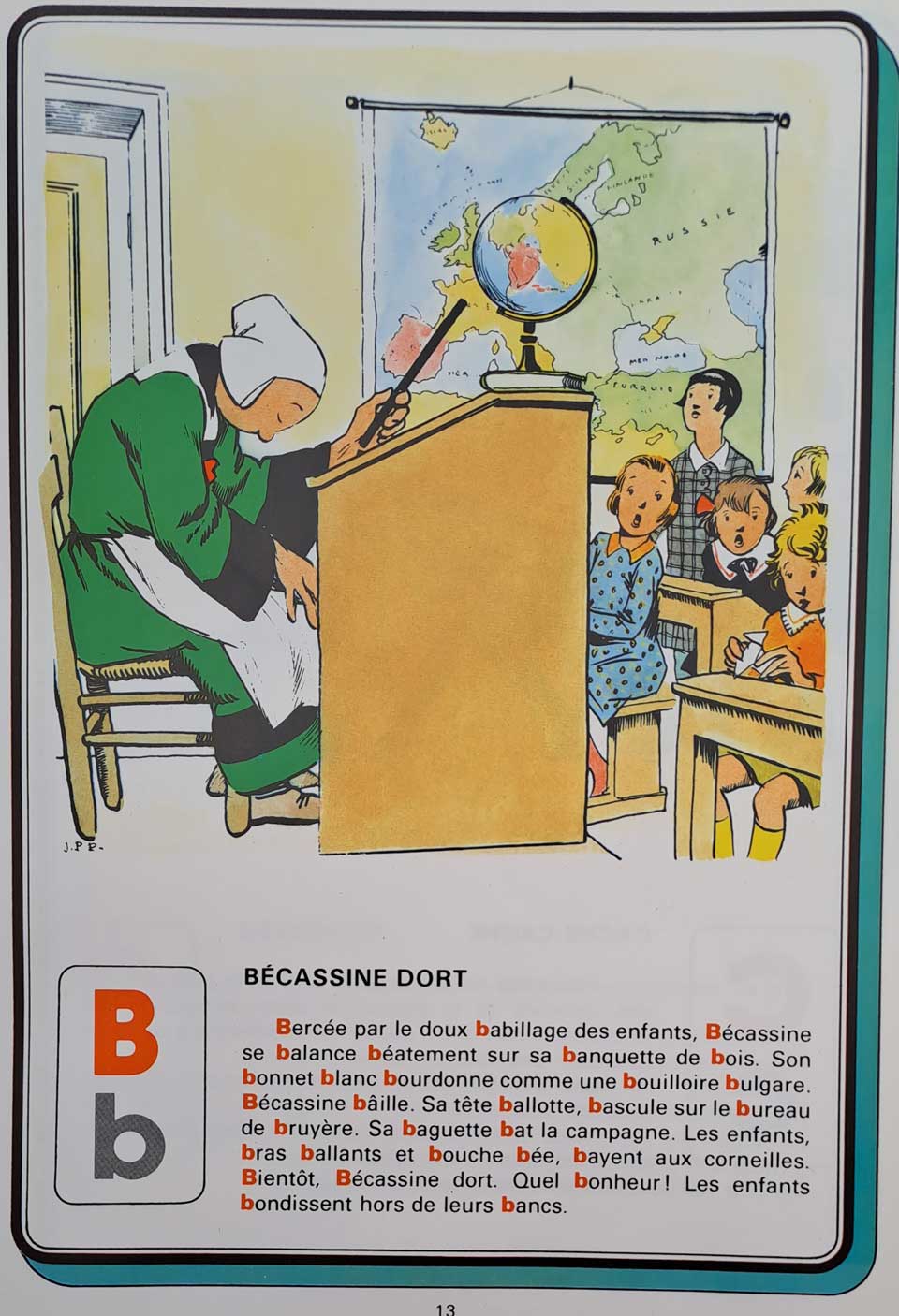 Bécassine maîtresse d'école