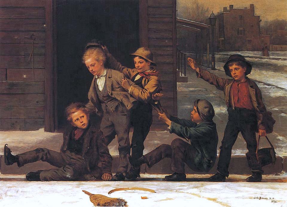 Winter sports in the gutter