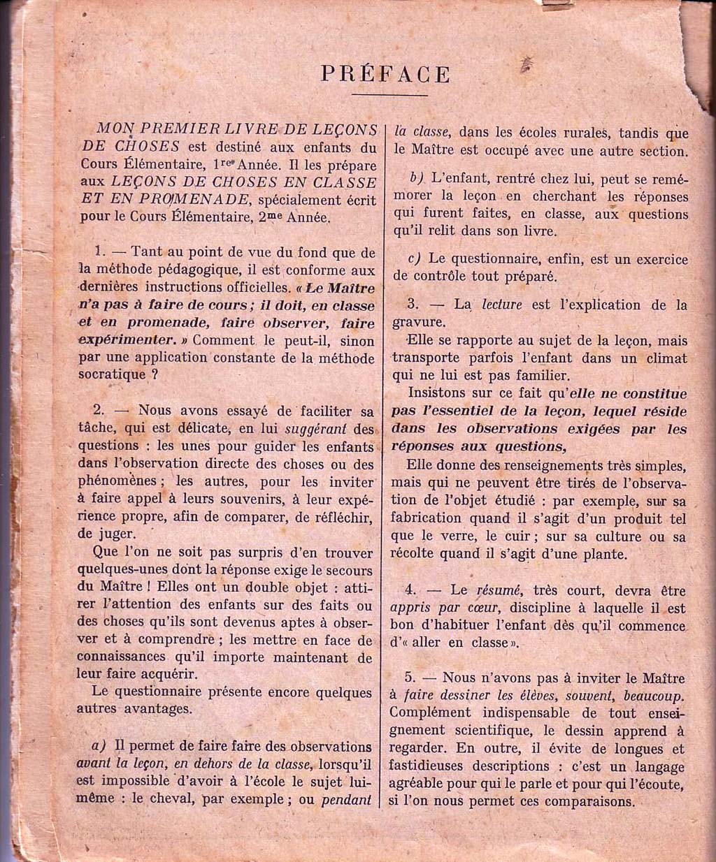 Mon premier livre de leçons de choses