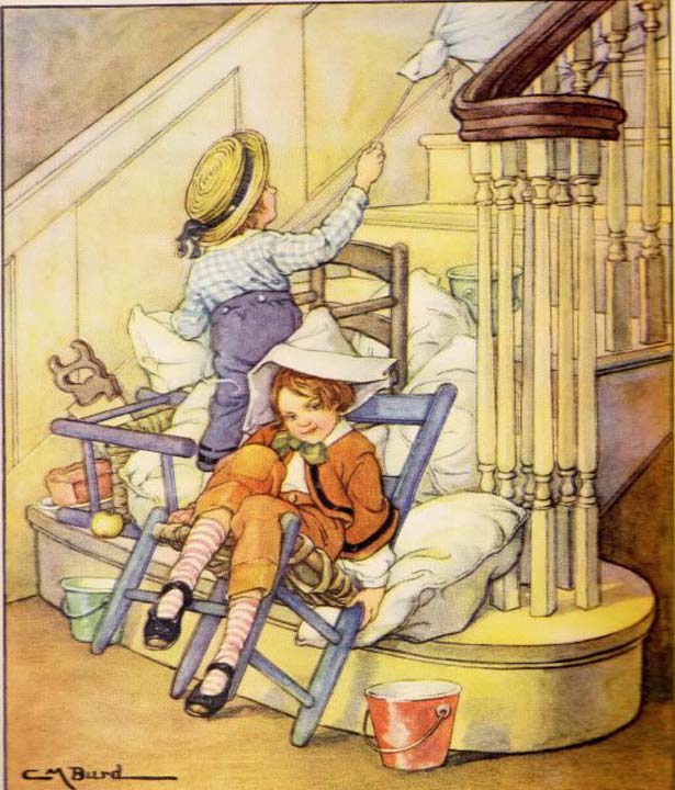 A child's garden of verses Pretend ship of chairs