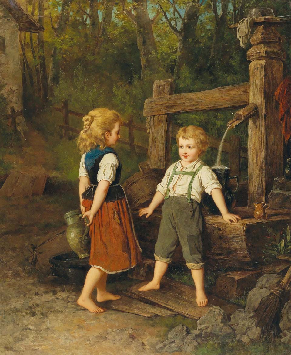 Children at the well