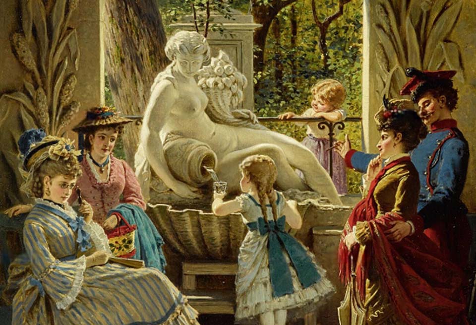 Pavilion to the Fair Spring in Schoenbrunn, Vienna - detail