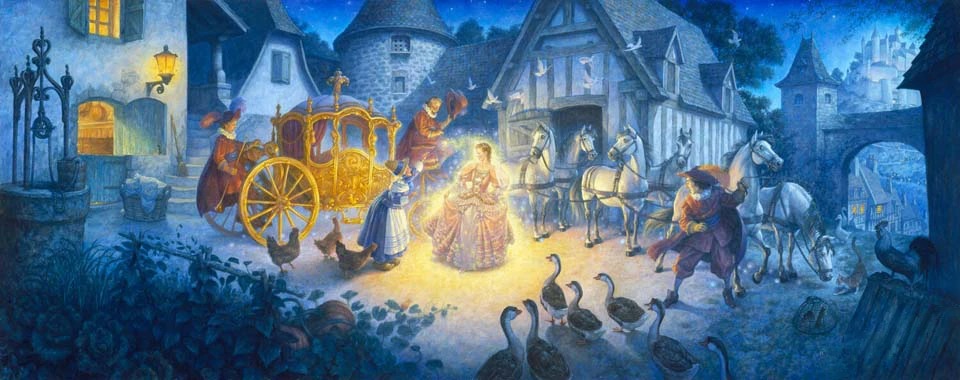 Cendrillon touchée par la magie
