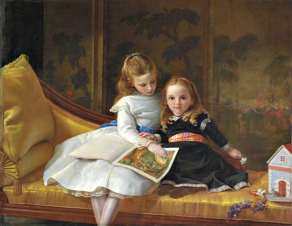 Portrait of the Coleridge daughters : Audrey Jane and Phyllis