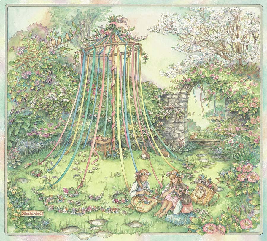 Maypole in the glade