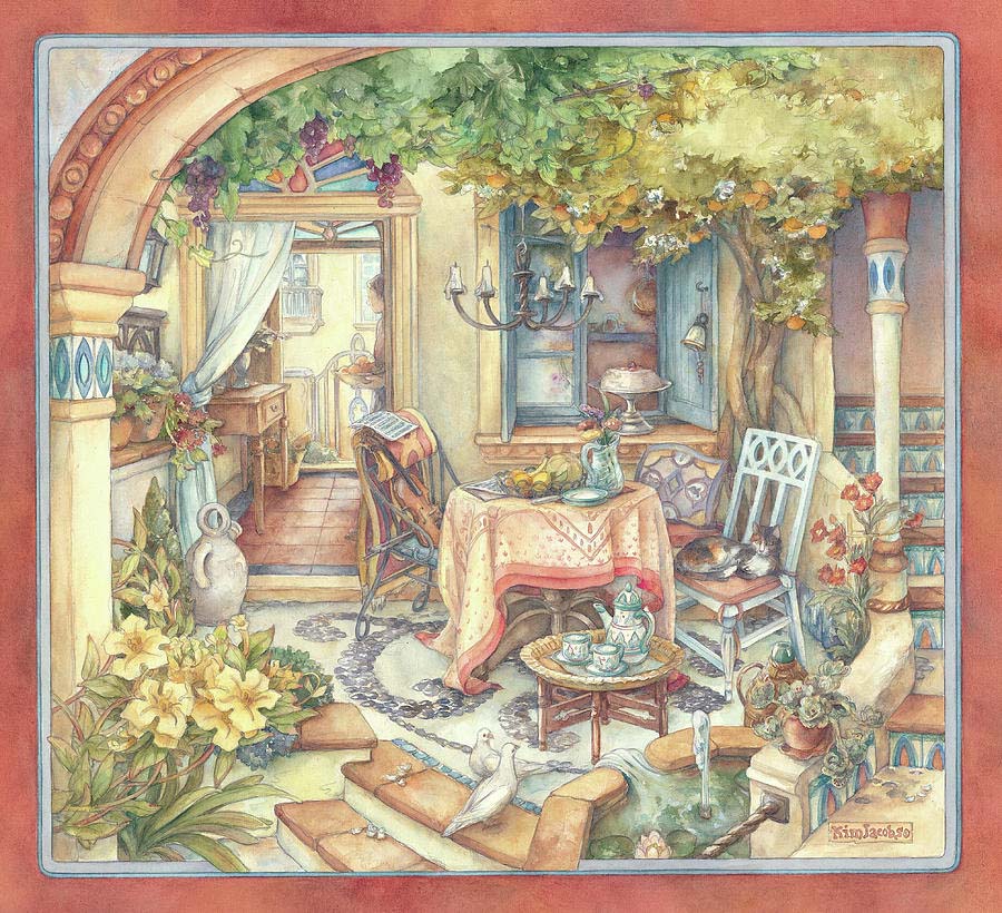 Orange tree courtyard