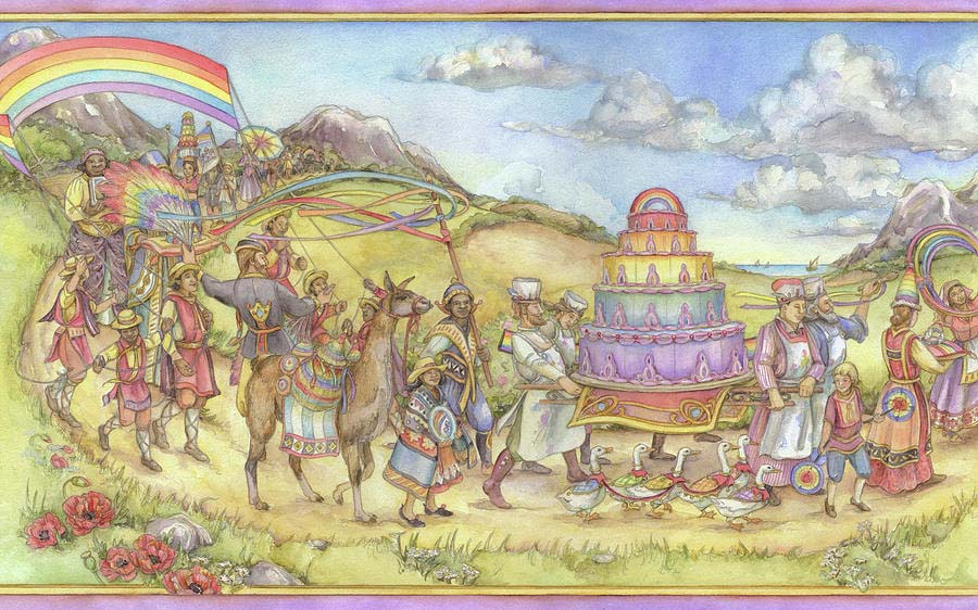 Princess Rosie's rainbow parade