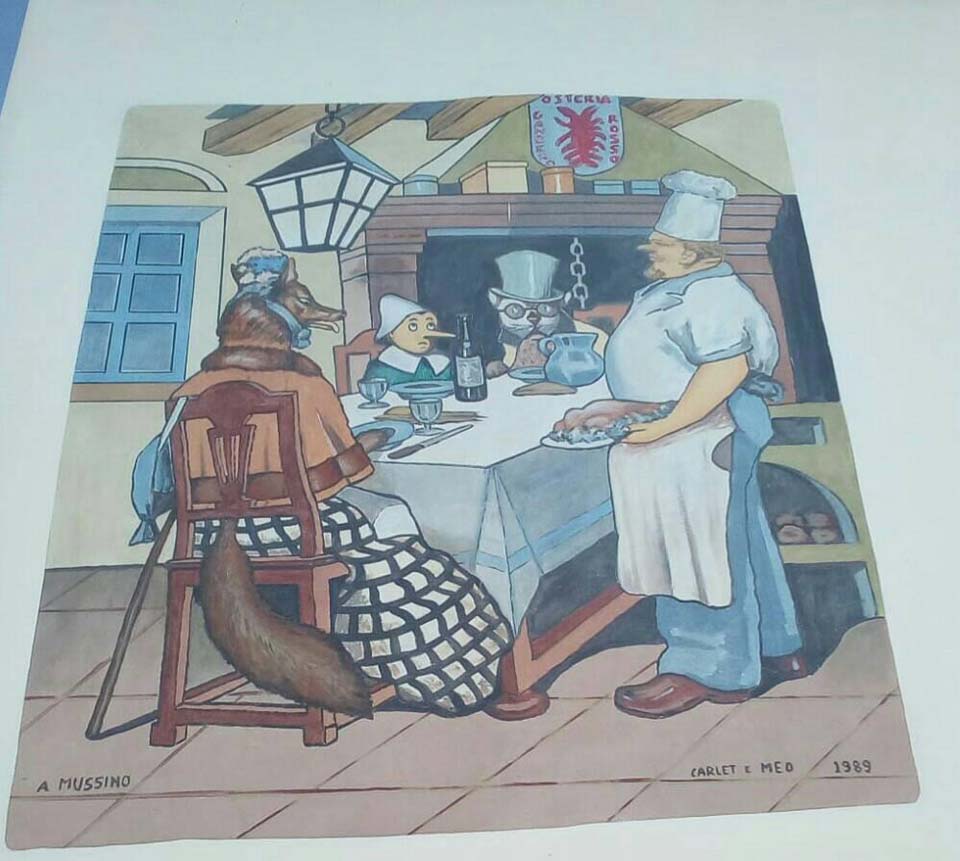 A Vernante les fresques de Pinocchio