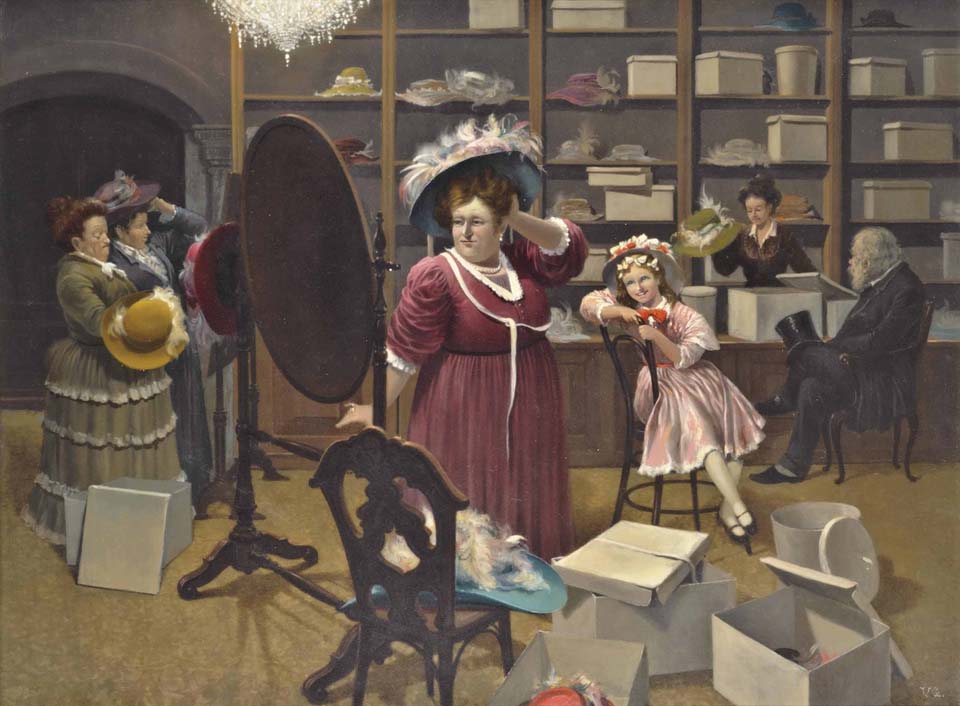 At the milliner