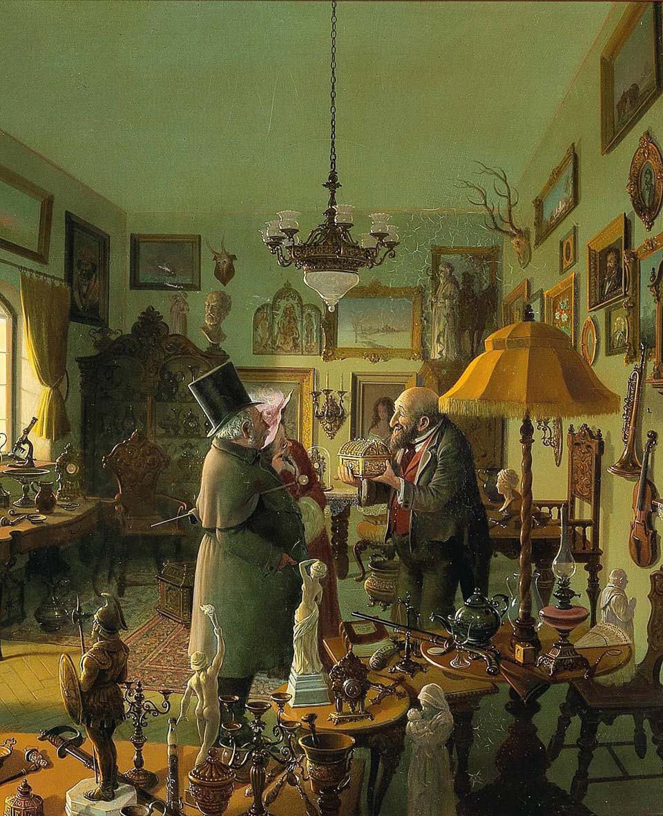 In the antique shop