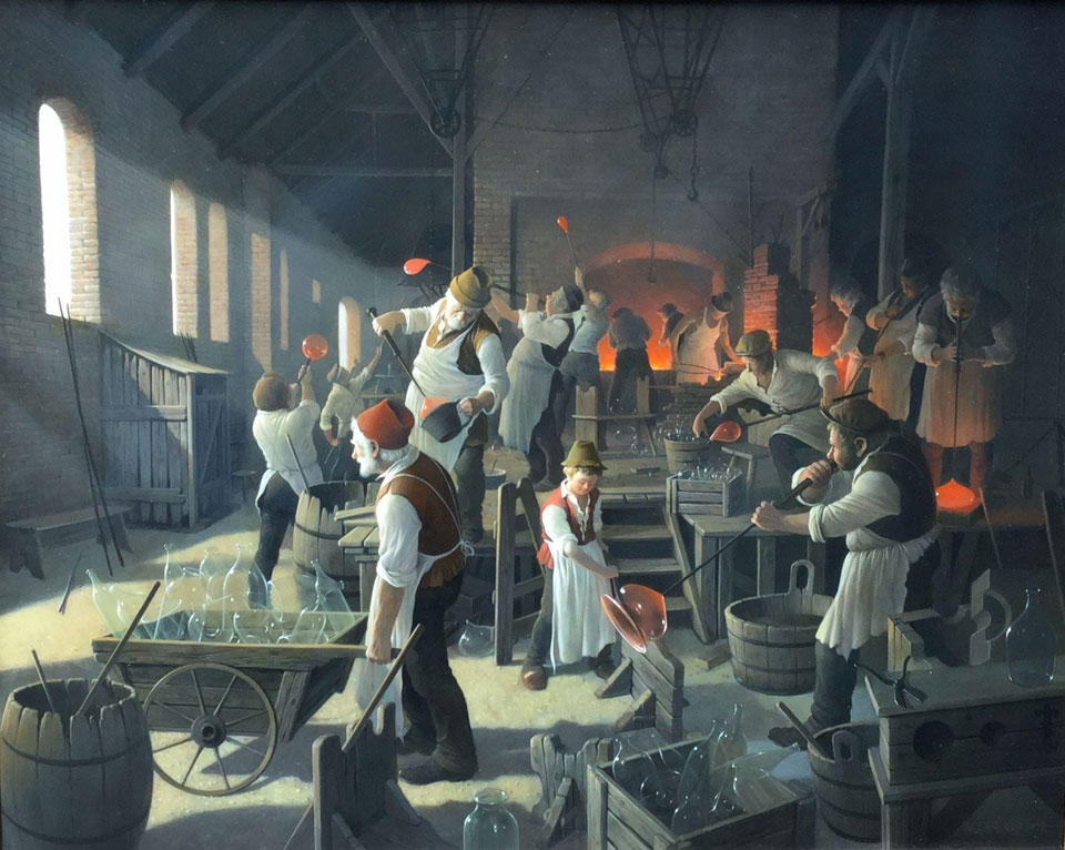 The glasswork