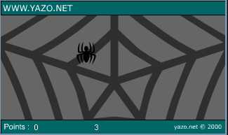 ( capture d'cran : la chasse aux araignes )