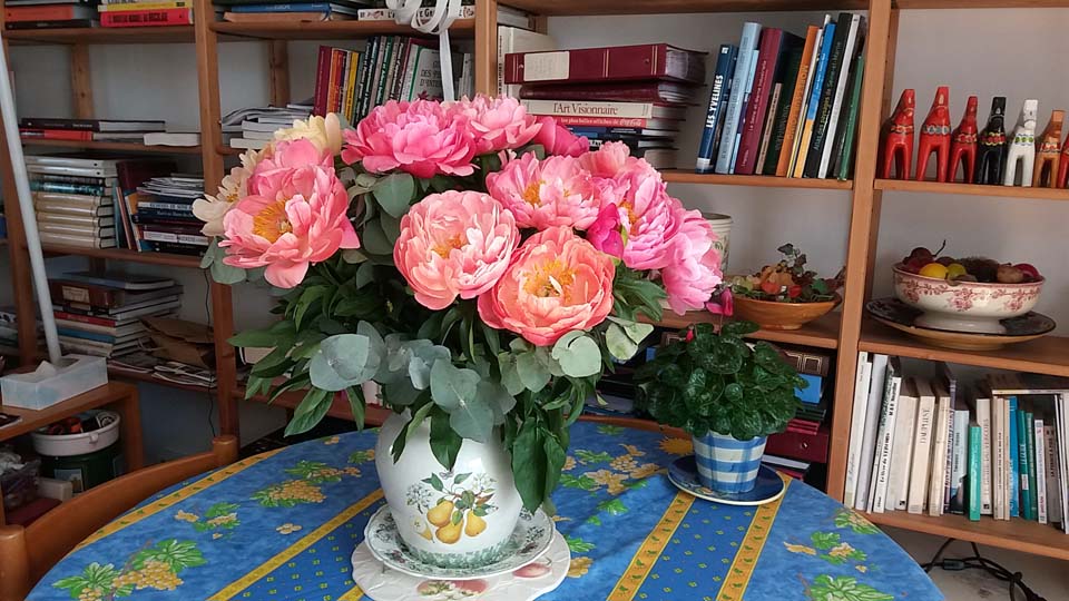 bouquet de pivoines