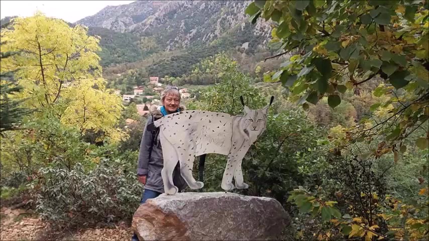 Pascale au parc animalier de Casteil