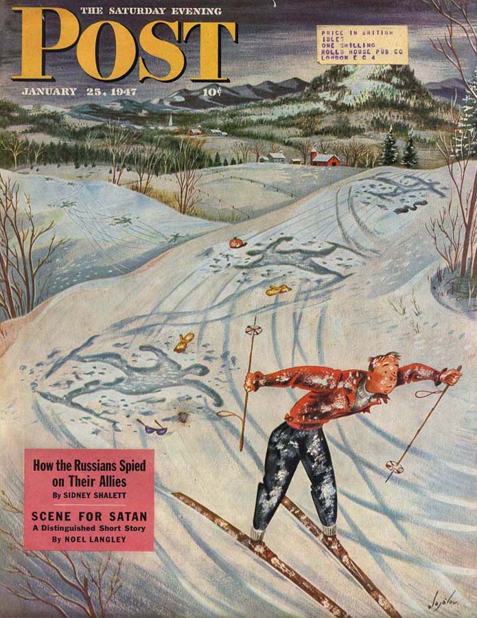 1947-01-25 Snow Skier After the Falls