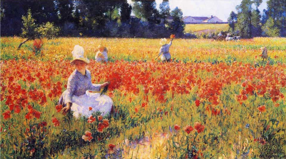 In Flanders Field - peinture de Robert Vonnoh - 1890