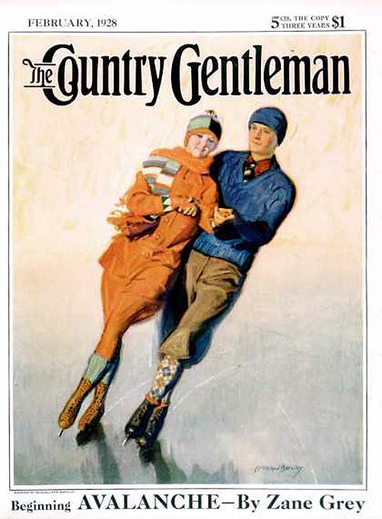 1928-02 Couple de patineurs