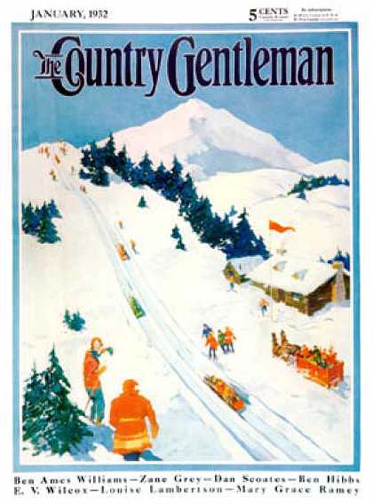 1932-01 Scène de sports d'hiver