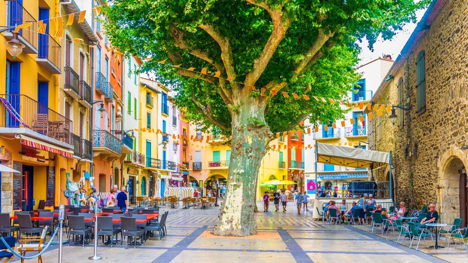 La place à Collioure