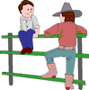 ( Papytane avec Ludvik sur la barrière )