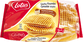 la gaufre Lotus fourre  la vergeoise