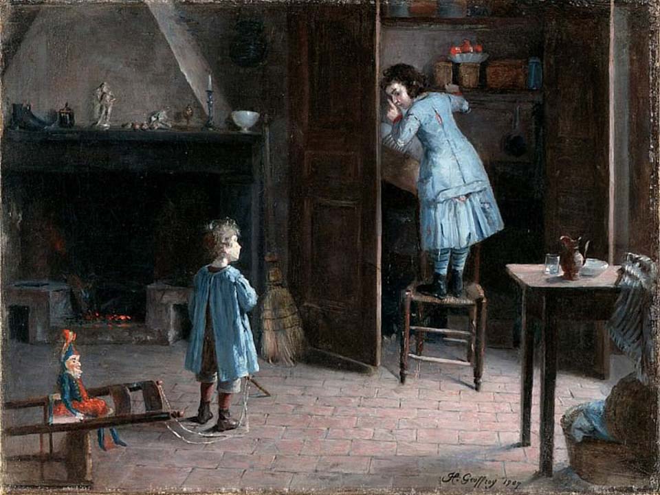 Enfants dans un intérieur