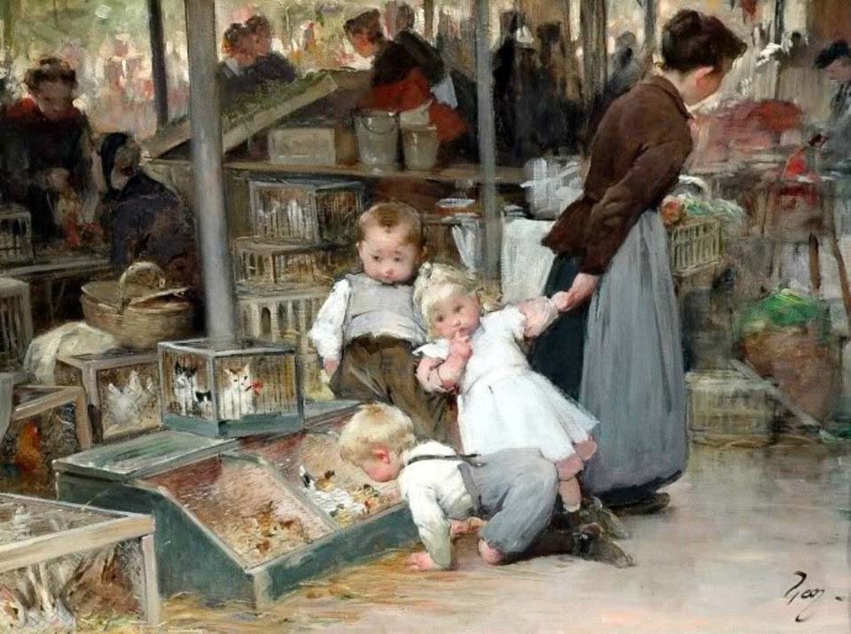 Le marché aux animaux de Belleville