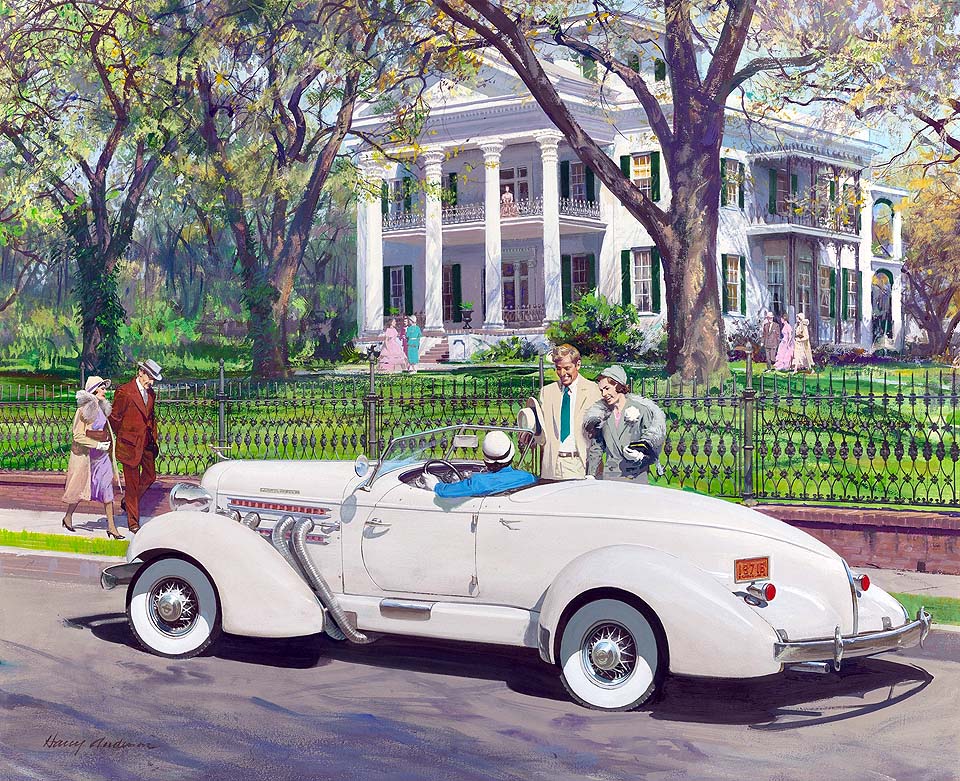 1935 Auburn Boat-tail Speedster: Stanton Hall, Natchez, Mississippi