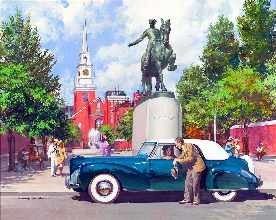 1941 Lincoln Continental: Paul Revere in bronze