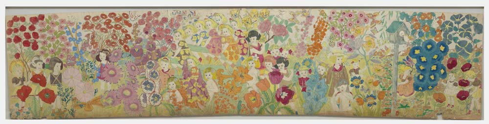Henry Darger, Overall Flowers 61X274,3 cm