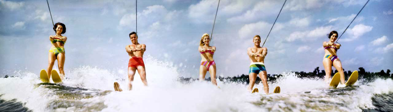 Waterskiers - Florida's Cypress Gardens - 1968 - Hank Mayer