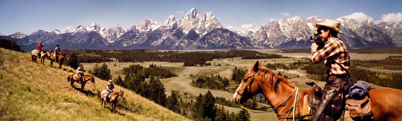 Cow-boys, Grand Teton's area (Cow-boys, environs du Grand Teton, Wyoming, 1964) - Herbert Archer et John  Hood - 1964