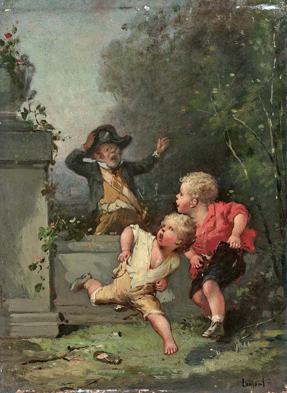 Les deux enfants et le gendarme