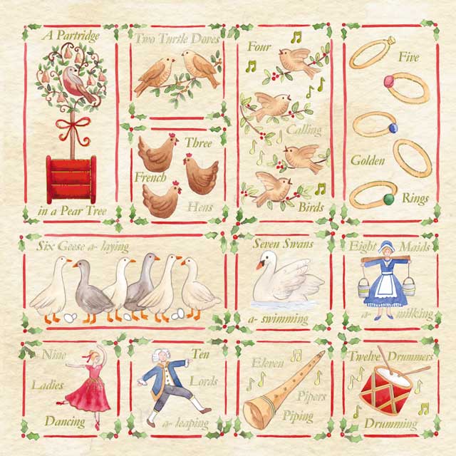 Les 12 jours de Nol - The twelve days of Christmas