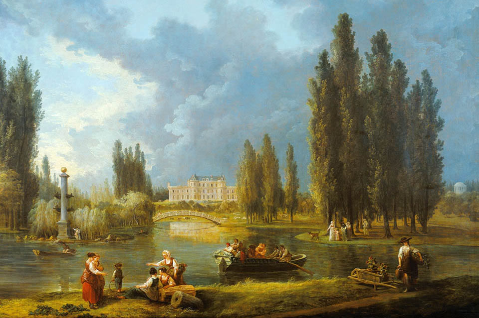 Domaine de Méréville peint par Hubert Robert