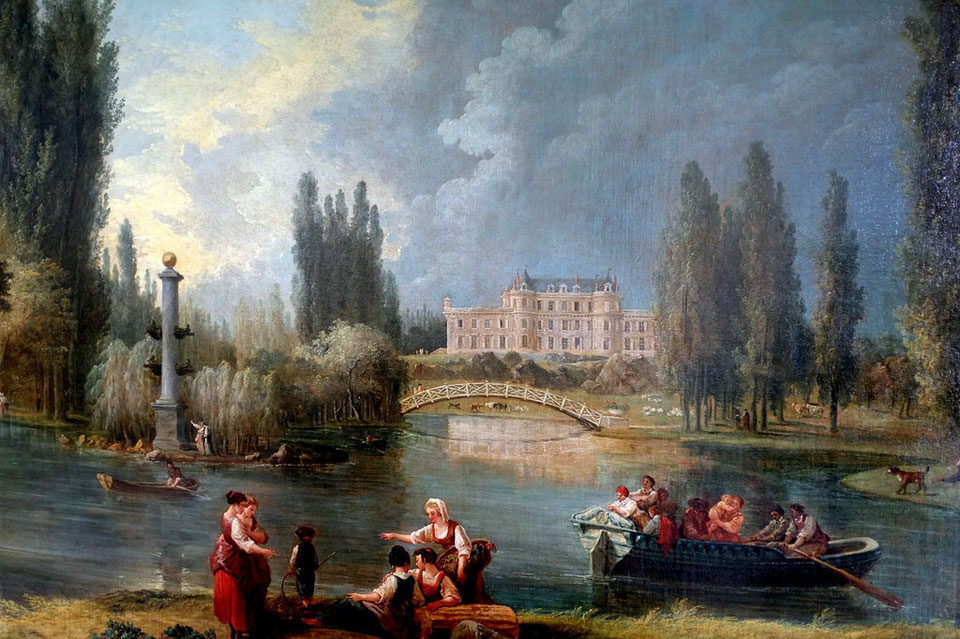 Domaine de Méréville peint par Hubert Robert