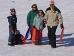 ( Famille  la piste de luge )