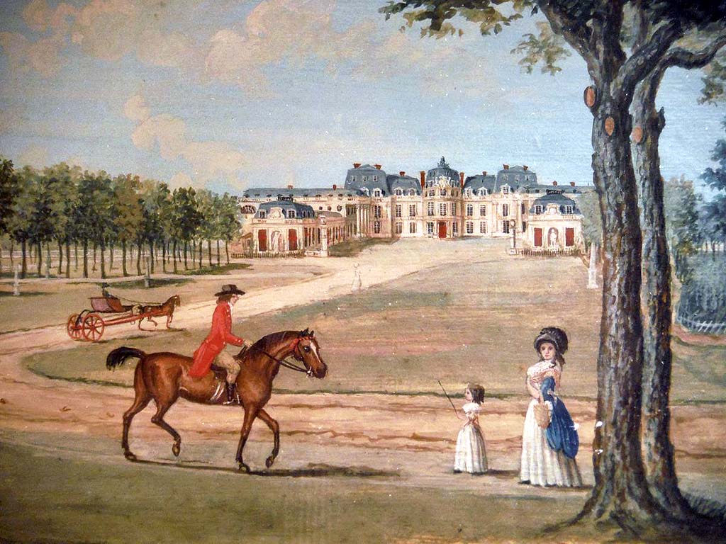 Un cavalier devant le château