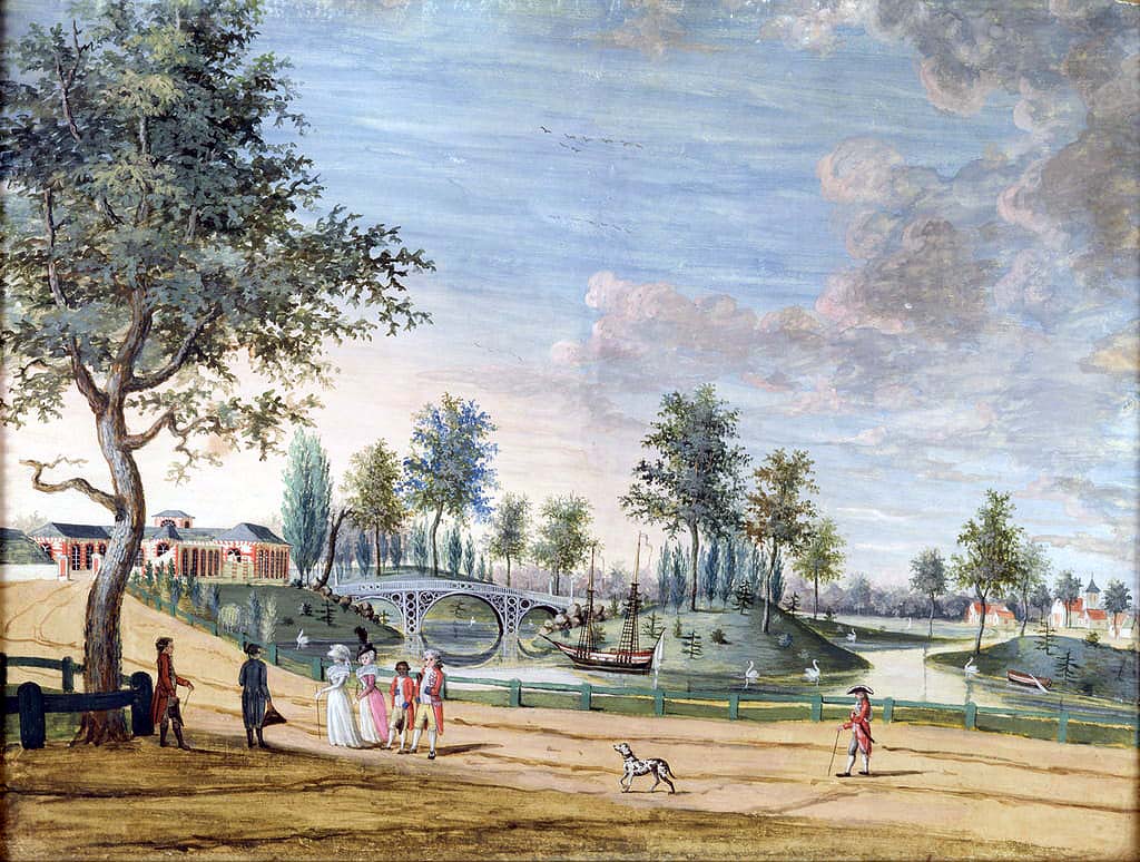 Le pont de fer et l'Orangerie