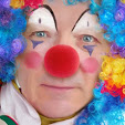 René du temps où il était clown