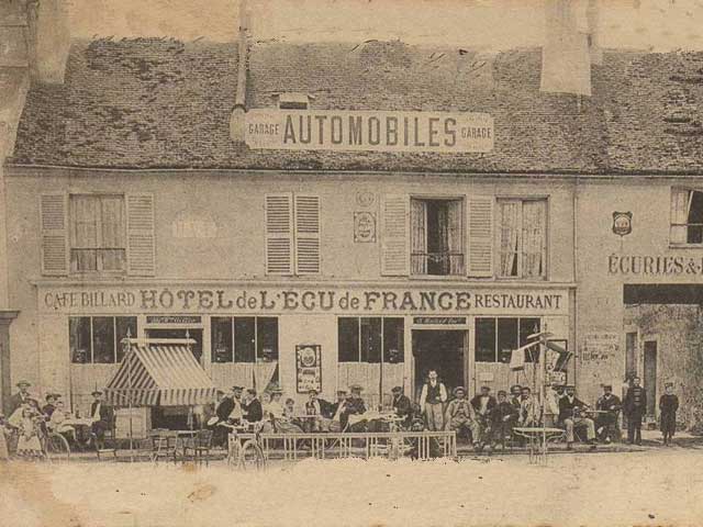 Ozoir-la-Ferrire Htel de l'cu de France (Maison Malard) Rendez-vous des Cycles et Automobiles - 1904