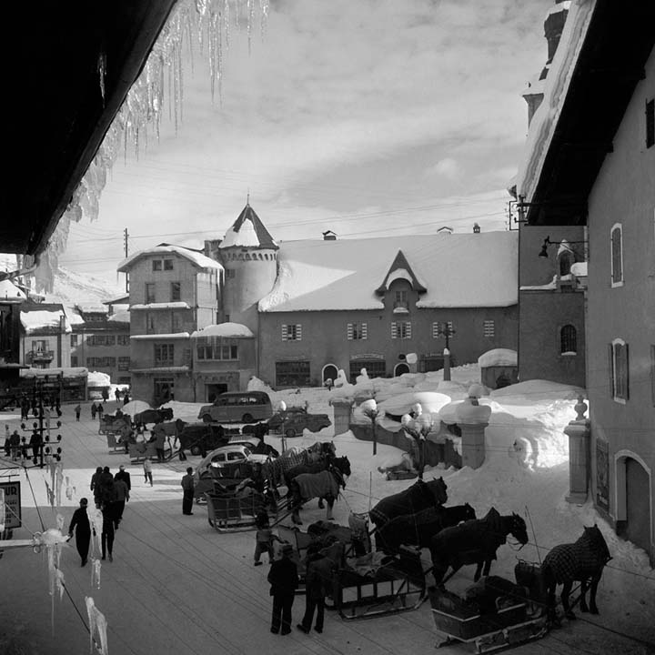 Megève Les traîneaux 1938