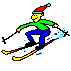 ( skieur qui chute et se rtablit ! )