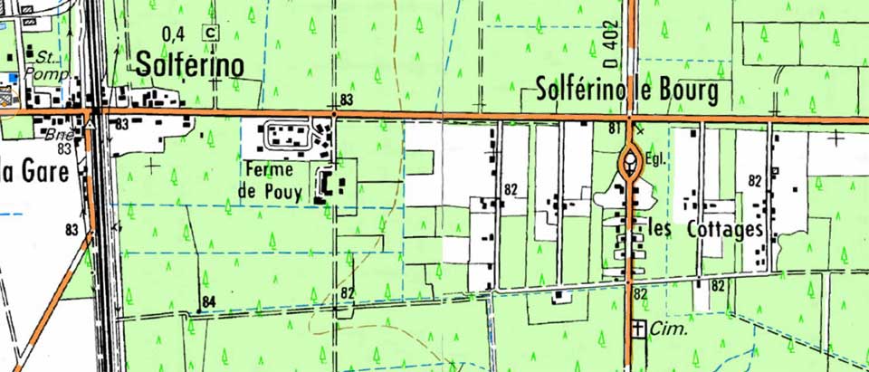 carte des cottages de Solfrino