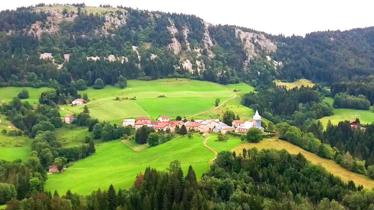 Les Bouchoux vu du Belvédère de la Madone