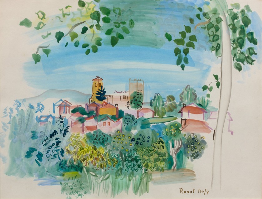 peinture Vernet-les-Bains par Raoul Dufy