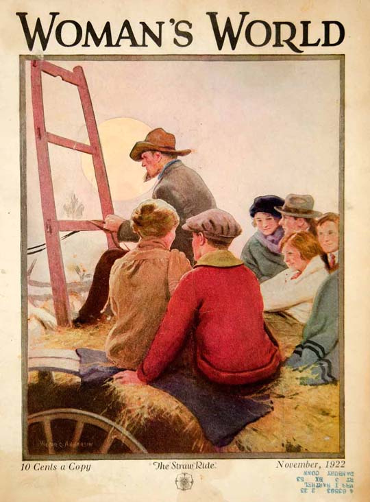 1922-11 Faire un tour dans une charette de paille
