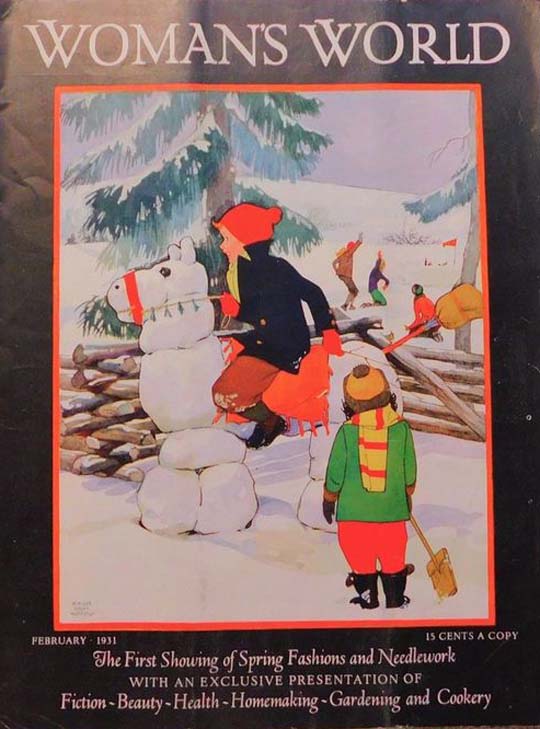 1931-02 Le cheval de neige