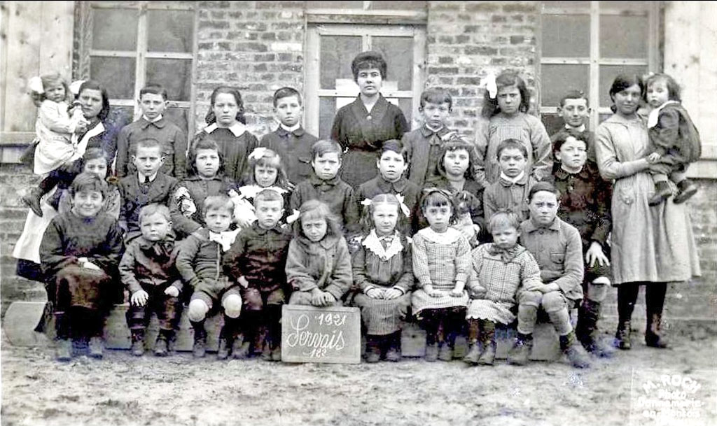 Classe unique à Servais (Aisne) en 1921